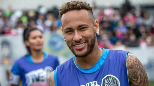 Neymar, siempre con una sonrisa.
