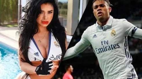 Una fanática del Real Madrid se sacó toda la ropa para dar la bienvenida a Mariano