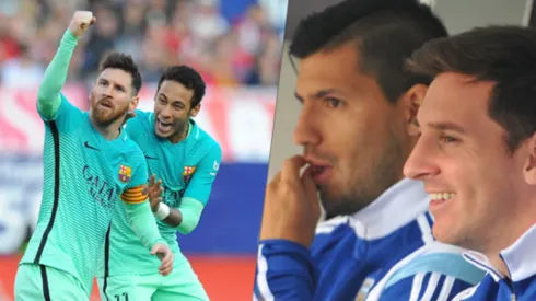 Épico trolleo de Neymar y Agüero a Lionel Messi en las redes sociales