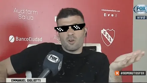 Foto de Emmanuel Gigliotti, jugador de Independiente.
