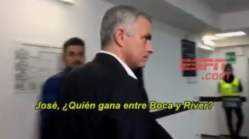 Lo que faltaba: hasta a Mourinho le preguntaron por el Boca-River