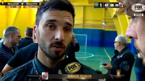 Scocco se pierde la ida.
