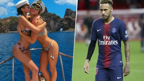 Foto de Neymar y su ex, Bruna.
