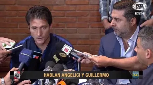 Guillermo en conferencia de prensa.
