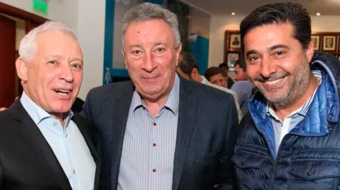 El presidente de Racing junto a Luis Segura en AFA.
