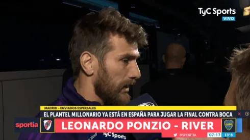 Ponzio rompió el silencio y desmintió a Tévez sobre lo que pasó en el Monumental