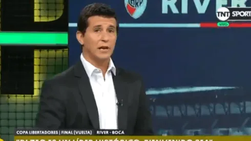 Foto de Hernán Castillo en su programa en TNT SPORTS.
