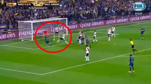 Pablo Pérez metió una hermosa tijera y casi llega el primero de la tarde