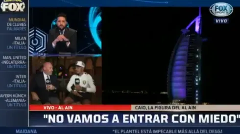 Caio en diálogo con Fox Sports.
