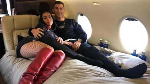 Foto de Cristiano Ronaldo con Georgina.
