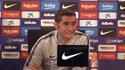 Foto de Ernesto Valverde, entrenador de Barcelona.
