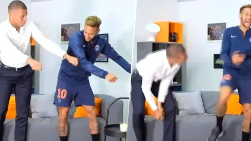 Neymar le quiso enseñar un famoso baile del Fortnite a Mbappé pero el francés no entendió nada