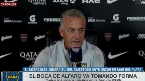 Alfaro contó qué refuerzo está por llegar a Boca