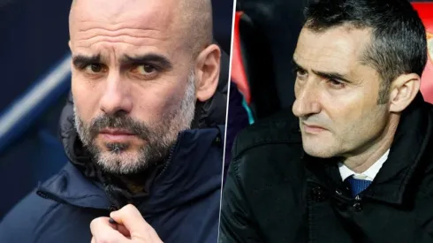 Guardiola y Valverde, enfrentados.
