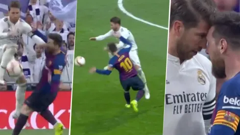 Sergio Ramos lo puso a Messi, lo dejó sangrando y La Pulga se re calentó