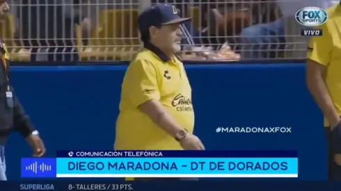 Diego Maradona, otra vez muy contundente.
