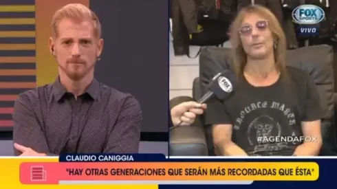 Claudio Caniggia en Fox Sports.
