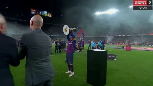 La alegría de Lionel Messi.
