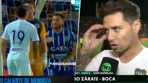 Mauro explicó por qué celebró así el gol.
