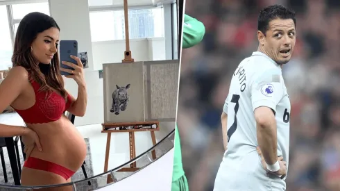 La novia de Chicharito subió a Instagram una foto mostrando que no se puede calzar y él la comentó