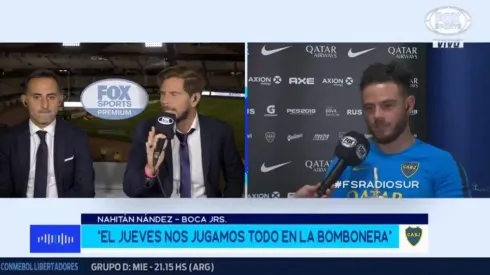 Nahitan Nández en Fox Sports Radio.
