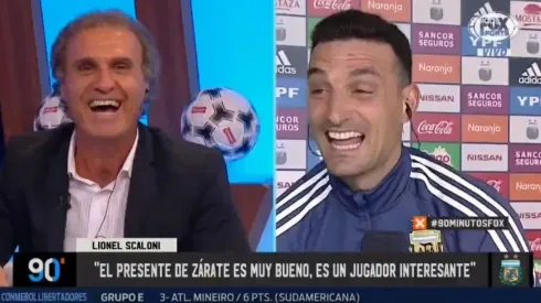 Como si fuesen amigos: la divertida charla en Fox Sports de Ruggeri con Scaloni