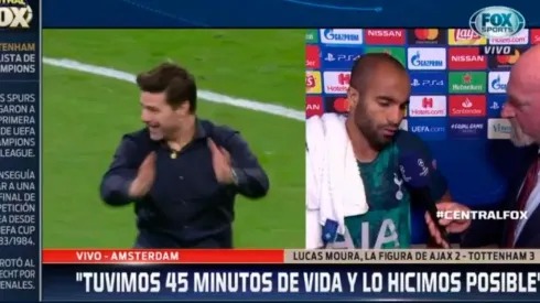 Captura de Fox Sports acerca de la influencia de Pochettino en el triunfo.
