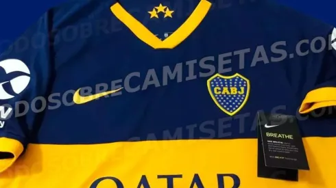 Foto de la camiseta de Boca.
