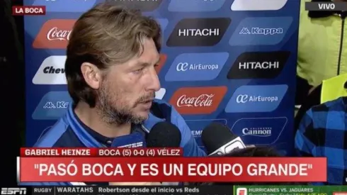 Por si no había quedado claro, Heinze tiró: "Pasó Boca y es un equipo grande"