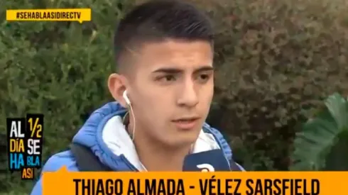 Almada en diálogo con De Fútbol Se Habla Así.
