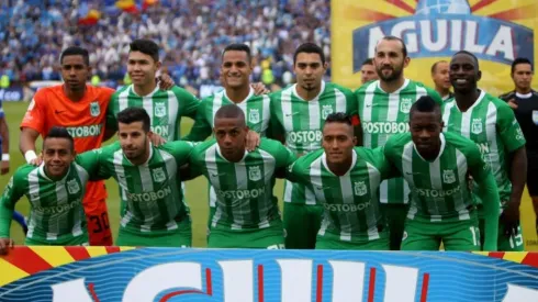 Atlético Nacional en un juego de la Liga Águila I-2019.
