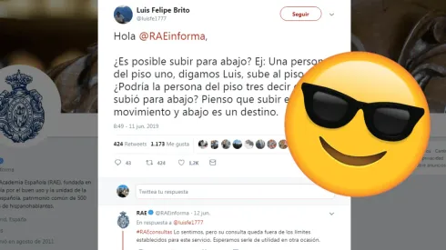 Le hizo una pregunta a la RAE en Twitter y logró vencerla en modo Dios