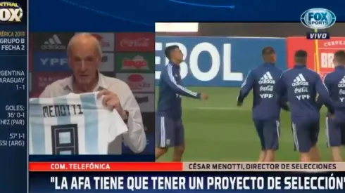 Menotti en Fox Sports.
