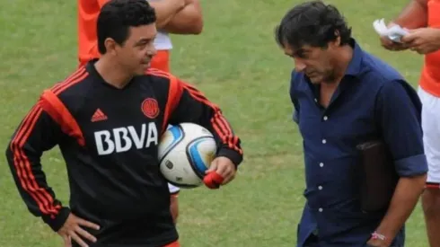 Marcelo Gallardo y Enzo Francescoli, juntos.
