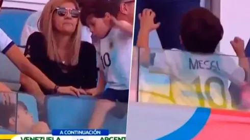 Este nene es diabólico: Mateo Messi pisó a Thiago, lo hizo llorar y se fue festejando