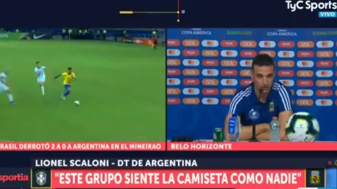 Foto de Lionel Scaloni, entrenador de Argentina.
