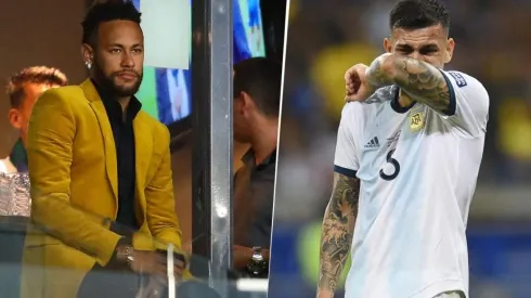 Lo que nadie te mostró: Neymar, además de saludar a Messi, abrazó fuerte a un Paredes desconsolado