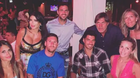 Messi, Suárez y Fàbregas, de vacaciones.
