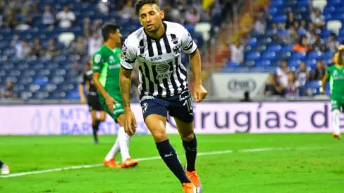 Urretaviscaya festeja su anotación ante Venados por el Apertura MX 2018.
