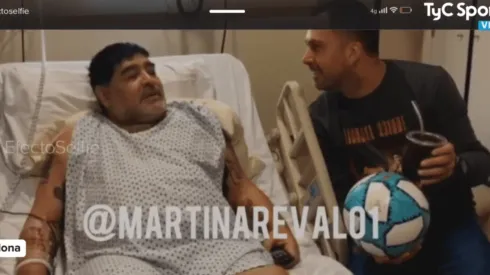 Maradona, desde la clínica: "Me operé la derecha porque me aguantó todo"