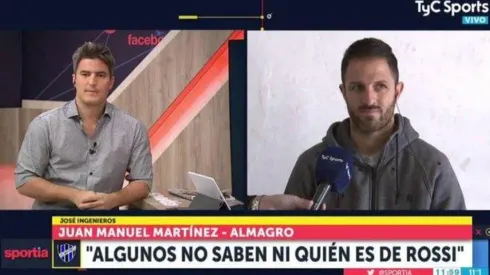 Burrito Martínez: "Algunos en Almagro ni saben quién es De Rossi"