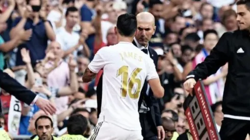 Zidane habló sobre el partido de James Rodríguez y explicó por qué salió