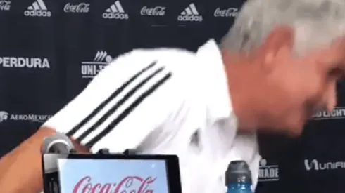 Ferretti se cansó y se fue de la conferencia