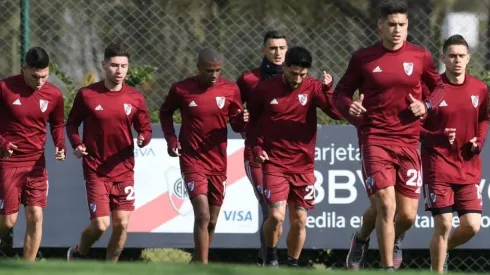 River en su más reciente entrenamiento.
