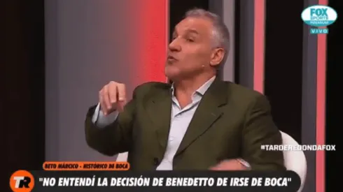 Beto Márcico le volvió a pegar a Benedetto por irse de Boca y tiró: "Con Wanchope no alcanza"