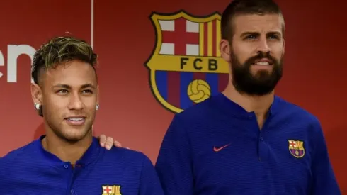 Cuando Neymar y Gerard Piqué eran compañeros.
