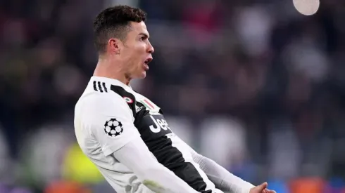 Cristiano Ronaldo festejando un gol en Juventus.
