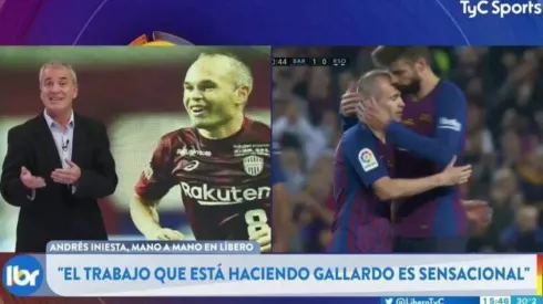 Iniesta: "El trabajo que está haciendo Gallardo es espectacular"