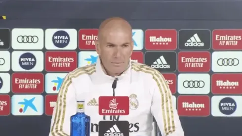 Foto de Zinedine Zidane, entrenador del Madrid.
