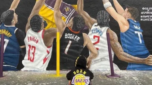 En Los Ángeles le hicieron un mural al jugador más insólito de los Lakers